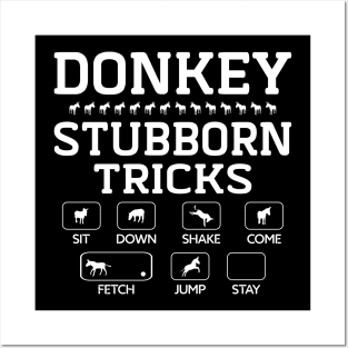 Donkey Stubborn Tricks Posters and Art